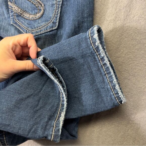 Silver Jeans Suki Mid Capri size 26 women’s denim crop pants W26/L22½ - Picture 9 of 10